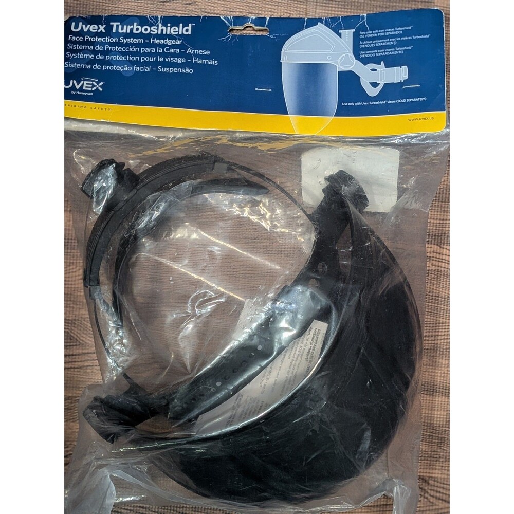 NEW Honeywell Uvex Turboshield S9500 Ratchet Headgear Face Shield System Black